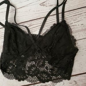 Kara and Kate lace bralette black size Small